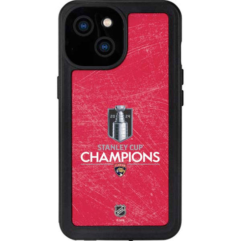 NHL 2024 Stanley Cup Champions Panthers iPhone 15 Waterproof Case